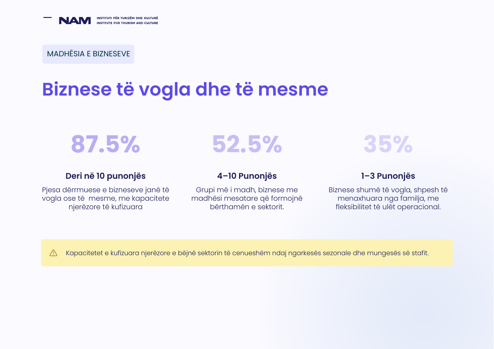 Përmbledhja e hulumtimit: Biznese të vogla dhe të mesme